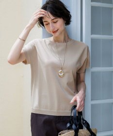 23区 【先行予約】レーヨンポリエステルストレッチ プルオーバー ラメ ニット