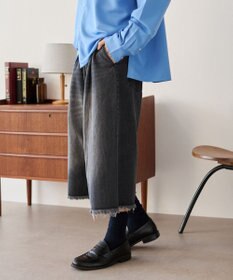 WEGO クロップドワイドデニムパンツ