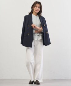 J.PRESS LADIES 【洗える】BASIC STRETCH DENIM ワイド ストレート デニム