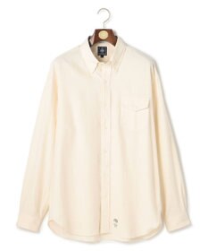 J.PRESS MEN 【J.PRESS ORIGINALS】【UNISEX】Cotton Silk Yarn Dyed Twill B.D. Shirts / Baggy-Fit