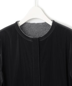 ICB 【リバーシブル着用可能】 ラミネートパイルキルト ミドル丈コート