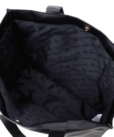 Maison de FLEUR サテンパールブランドロゴ刺繍トートバッグ