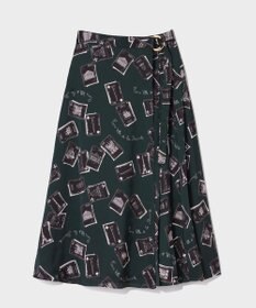 GRACE CONTINENTAL トランププリントラップスカート