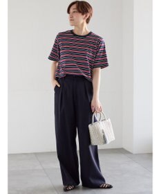Te chichi レーヨンリネンストレートパンツ