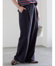 Te chichi レーヨンリネンストレートパンツ