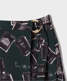 GRACE CONTINENTAL トランププリントラップスカート