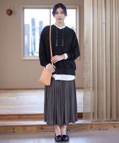 Tiaclasse 【洗える】フード風ダイバートップス