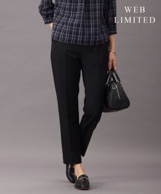 J.PRESS LADIES L 【WEB限定カラーあり・洗える】T/Rアルガンシルク テーパード パンツ