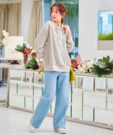 Tiaclasse 【洗える】フード風ダイバートップス