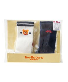 MIKI HOUSE HOT BISCUITS 【9-19cm / 靴下2足セット】 ハイソックスパック