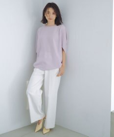 ICB 【接触冷感・UVカット・透け防止・吸水速乾・洗える】 シェルタリングドライオックス ワイドパンツ