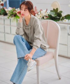 Tiaclasse 【洗える】フード風ダイバートップス