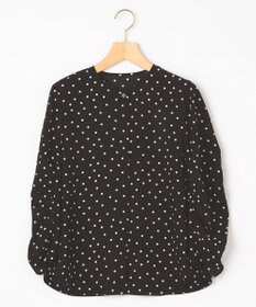 組曲 L ドットジョーゼットプリント ブラウス