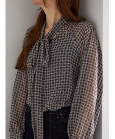 Te chichi パターンアソートシフォンボウタイブラウス《2025Autumn catalog vol.2 item》