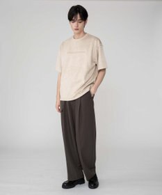 WEGO 【ユニセックス着用ITEM/MLサイズ展開】フェイクスウェードエンボスロゴT（SS）