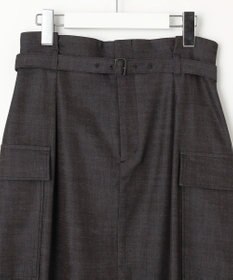 23区 【洗える】デニムライクシャンブレー Iライン スカート