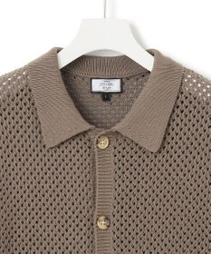 J.PRESS YORK STREET 【UNISEX】テープヤーンメッシュ カーディガン