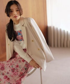 組曲 L 【先行予約・Flower Collection】プリントロングTシャツ