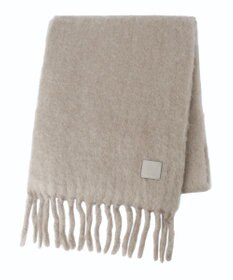 MOONBAT 【WEB限定】FURLA ウール混シャギー無地マフラー/幅40cm