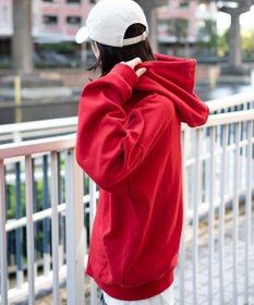 WEGO 【25年秋冬新作/ユニセックス着用ITEM/SMLサイズ展開】グラフィックロゴダブルZIPパーカー