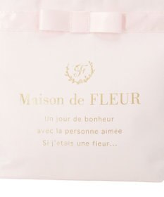 Maison de FLEUR ブランドロゴフリルハンドルトートMバッグ