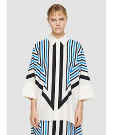 JOSEPH クレットプリント　リラックスフィットブラウス