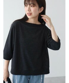 Green Parks ボートネックラメミニ裏毛プルオーバー