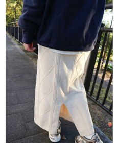 Green Parks ケーブルニットスカート