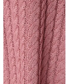 earth music&ecology 刺繍入りケーブルニットプルオーバー