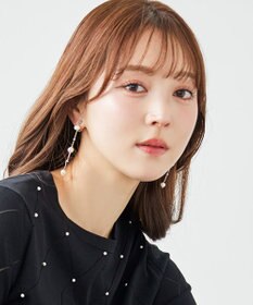TOCCA PEARL STATION EARRINGS 淡水バロックパール イヤリング