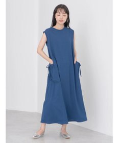 earth music&ecology ギャザーポケットノースリーブワンピース