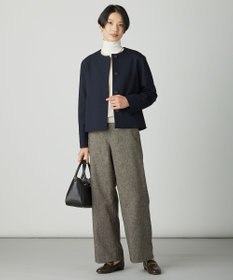 J.PRESS LADIES S 【WEB限定カラーあり】ツムギートflannel ノーカラー ジャケット