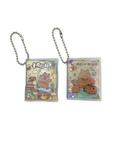 WEGO ボールチェーン付きカピバラステッカーメモ