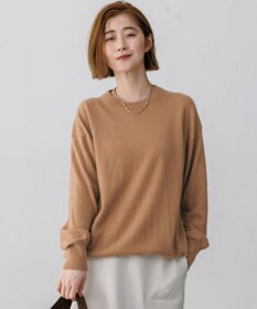 23区 【見上愛さん着用/CLASSY.掲載】ピュアカシミヤ クルーネック ニット