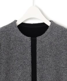 ICB 【リバーシブル着用可能】 ラミネートパイルキルト ミドル丈コート