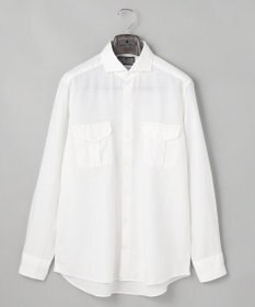 GOTAIRIKU ノルマンディリネン使用【洗える】カッタウェイカラー ソフトリネンシャツ