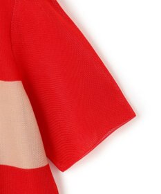 ICB 【洗える】 シアースムースボーダー ニット