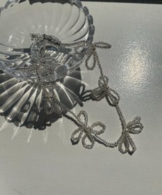 WEGO Lフラワービーズネックレス