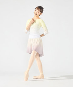 Chacott グラデーションボートネックトップ