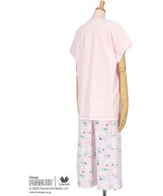 WACOAL ワコール_リラックス＆スリープ パジャマ 3分袖 半袖 8分丈 綿100%(本体) PEANUTS スヌーピー レディース FDT158 /ワコール