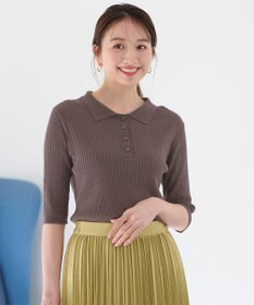 ANY 【洗濯機可能】ポロカラーニット