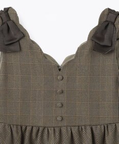 ANY KIDS チェックジャンパースカート