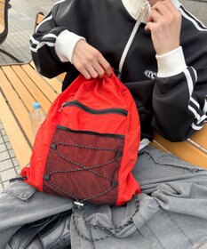 WEGO 【ユニセックス着用ITEM】コードデザインナップサック