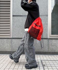 WEGO 【ユニセックス着用ITEM】コードデザインナップサック