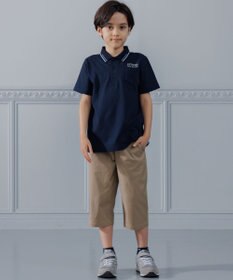 J.PRESS KIDS 【140-170cm】ダブルライン カラー 半袖ポロシャツ