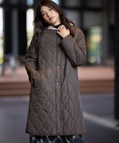 ANY L 【マフラー付き】キルトリバーシブルコート