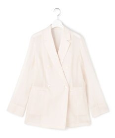 23区 【先行予約】ナイロンコットンシアーボイル ダブルジャケット