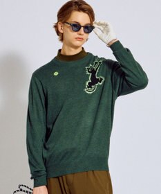 PW CIRCULUS 【MEN】Spark cat クルーネックニット ゴルフ