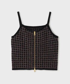 GRACE CONTINENTAL ツイードニットキャミ