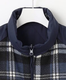 23区GOLF 【MEN】両面使える！チェック×無地 ダウンベスト